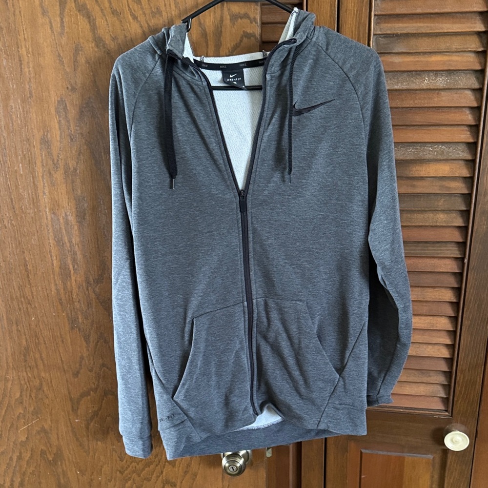 Nike Dark Heather Gray Zip Hoodie